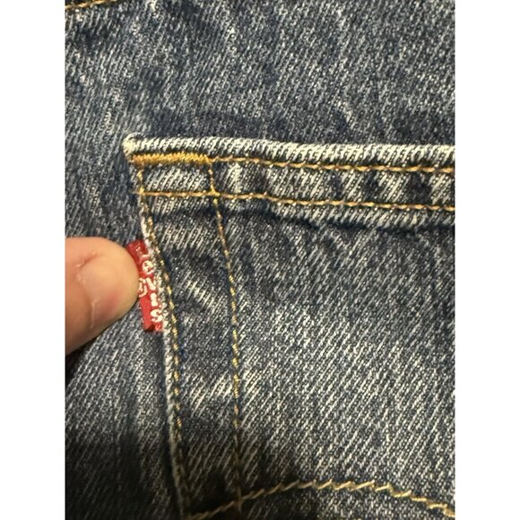 Levi’s 501 Jeans Mens 34x30 Blue Medium Wash Button Fly Rare - Picture 7 of 9